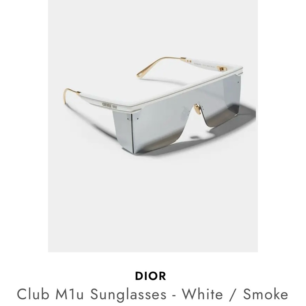 Dior Club M1U Sunglasses - White and Gray